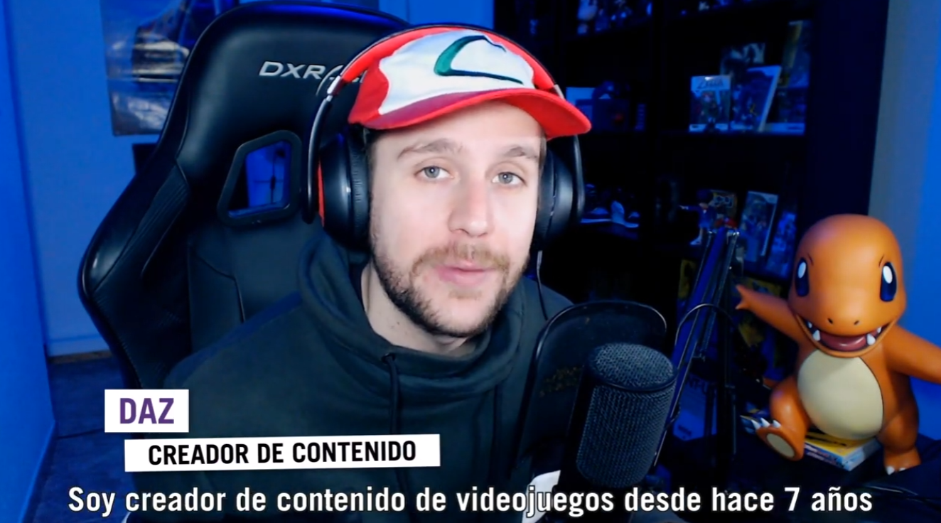 El creador de contenido DaZ en directo
