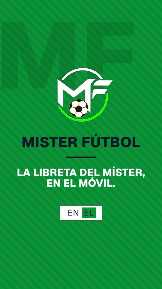 Logotipo de Mister Fútbol, la libreta del míster en el móvil